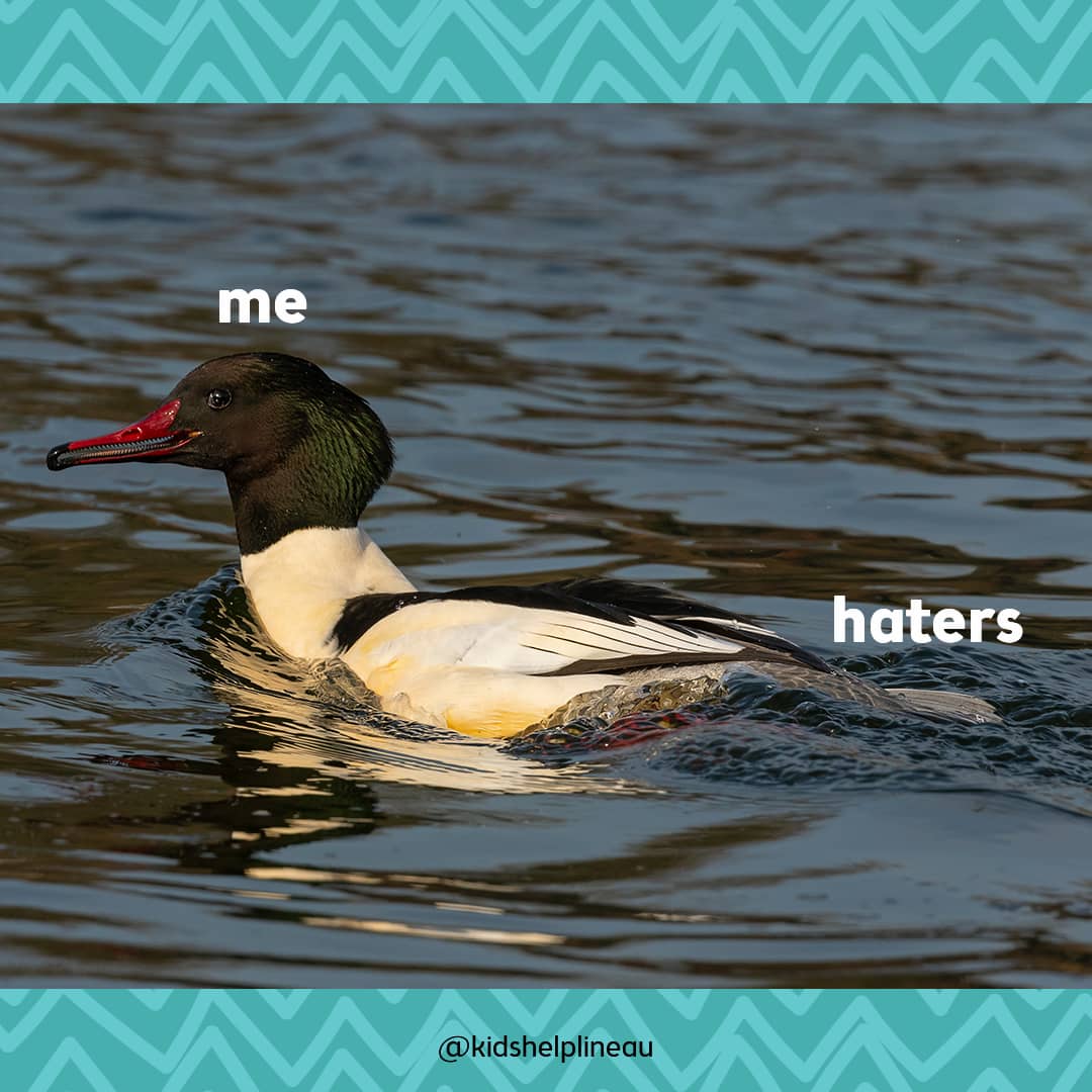 Like water off a duck's back