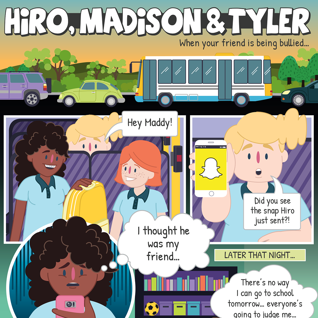 Comic about cyberbullying